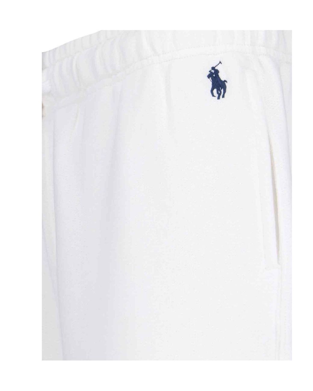 Polo Ralph Lauren White Logo Embroidered Drawstring Pants