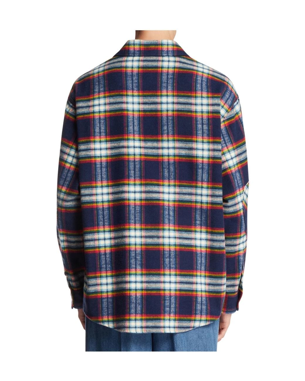 DARKPARK Blue Check-Print Shirt for men