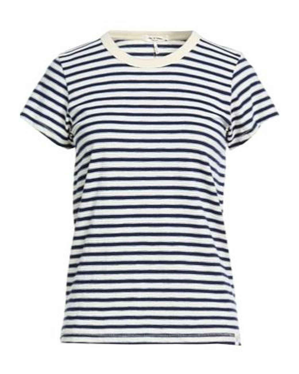 Rag & Bone Blue Printed Short-Sleeved T-Shirt