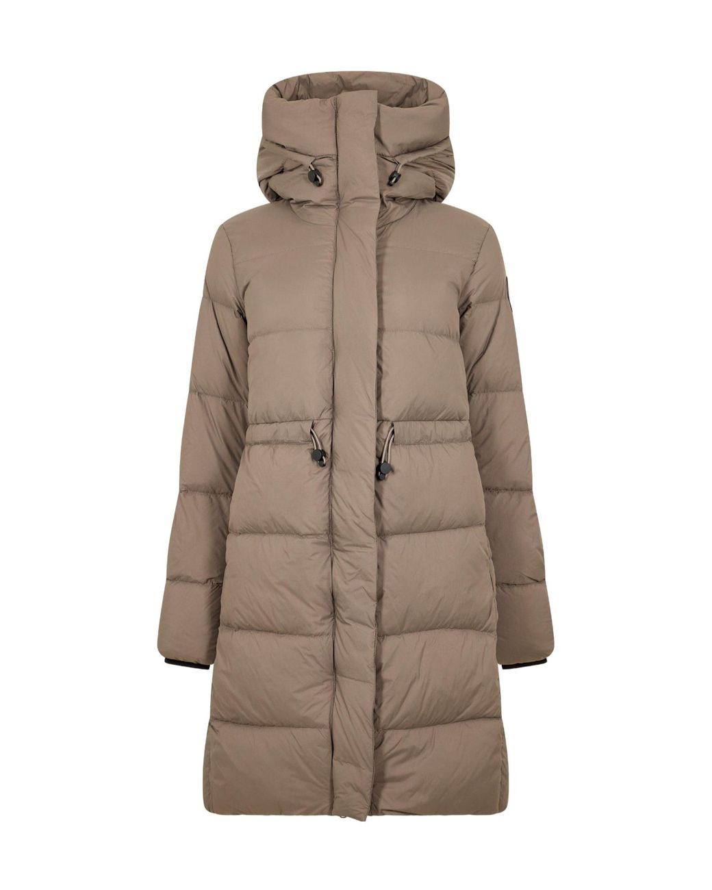 Canada Goose Brown Long Hooded Padded Coat