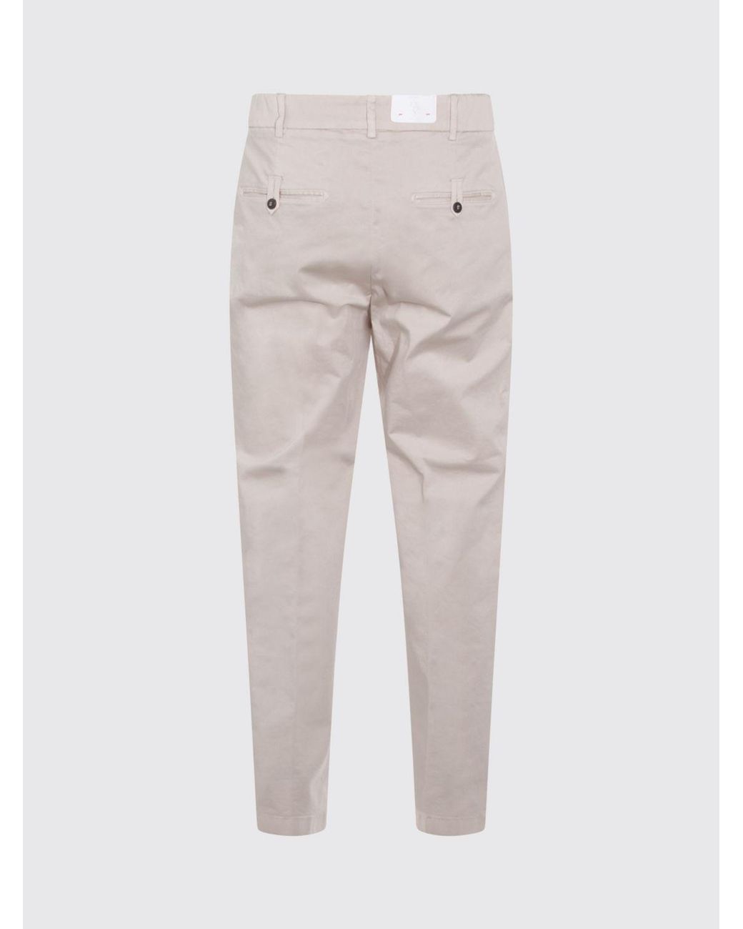 Eleventy Gray Elastic-Waist Tailored Pants for men