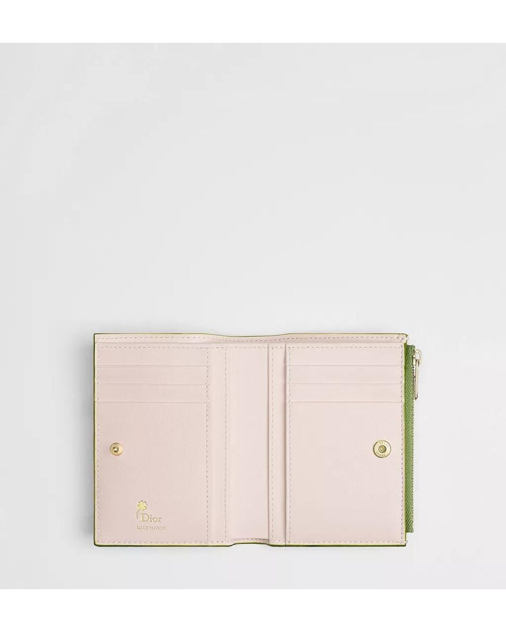 Dior Green Jardin Dahlia Wallet
