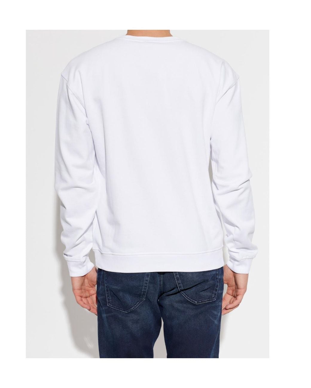 DIESEL White S Norm Aa 5 Crew Neck Sweatshirt for men