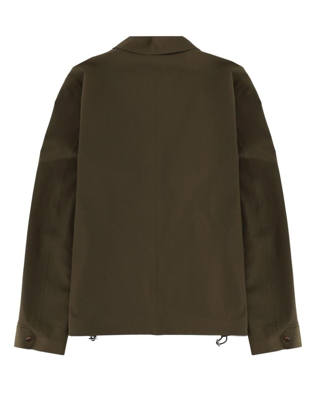 Herno Green Long-Sleeved Buttoned Shirt for men