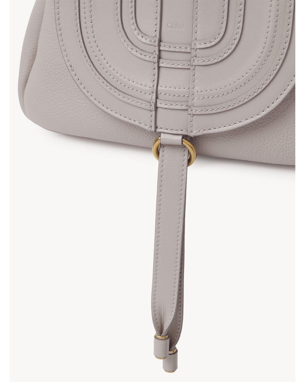 Chloé White Chloé Marcie Shoulder Bag