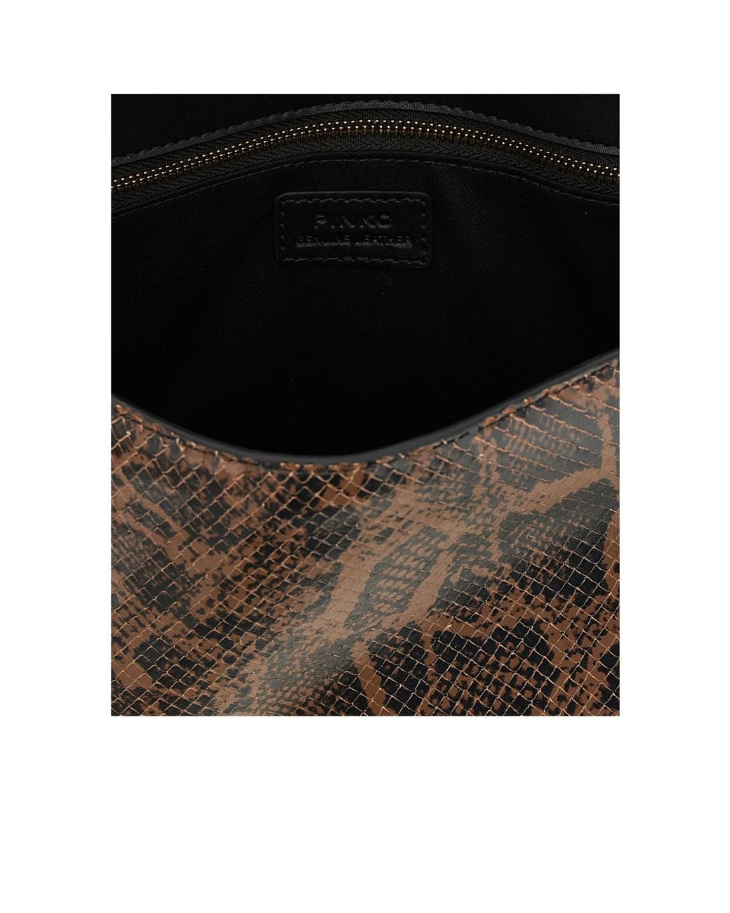 Pinko Black Logo Plaque Tote Bag