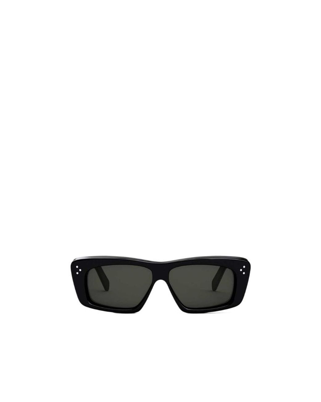 Céline Black Side Logo Print Detail Sunglasses