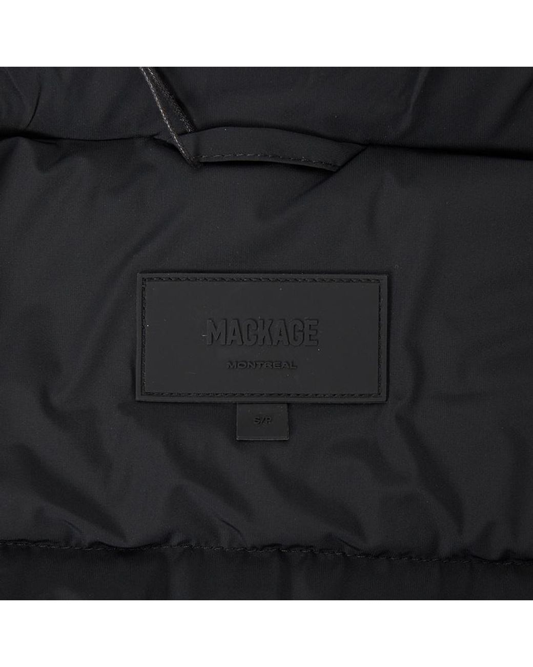 Mackage Black Coralia-City Recycled Down Coat With Storm Visor And Belt