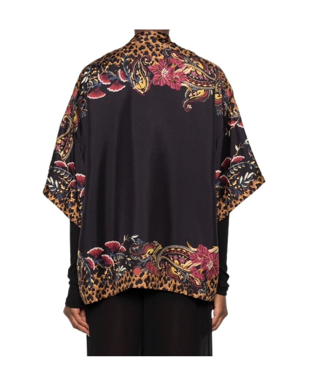 Etro Multicolor Printed Kimono Coat