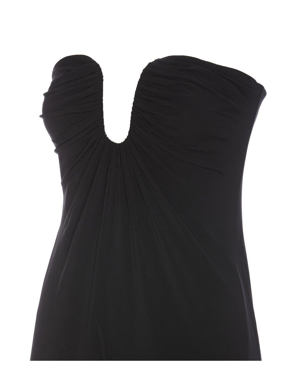 Pinko Black Cenerino Strapless Mini Dress