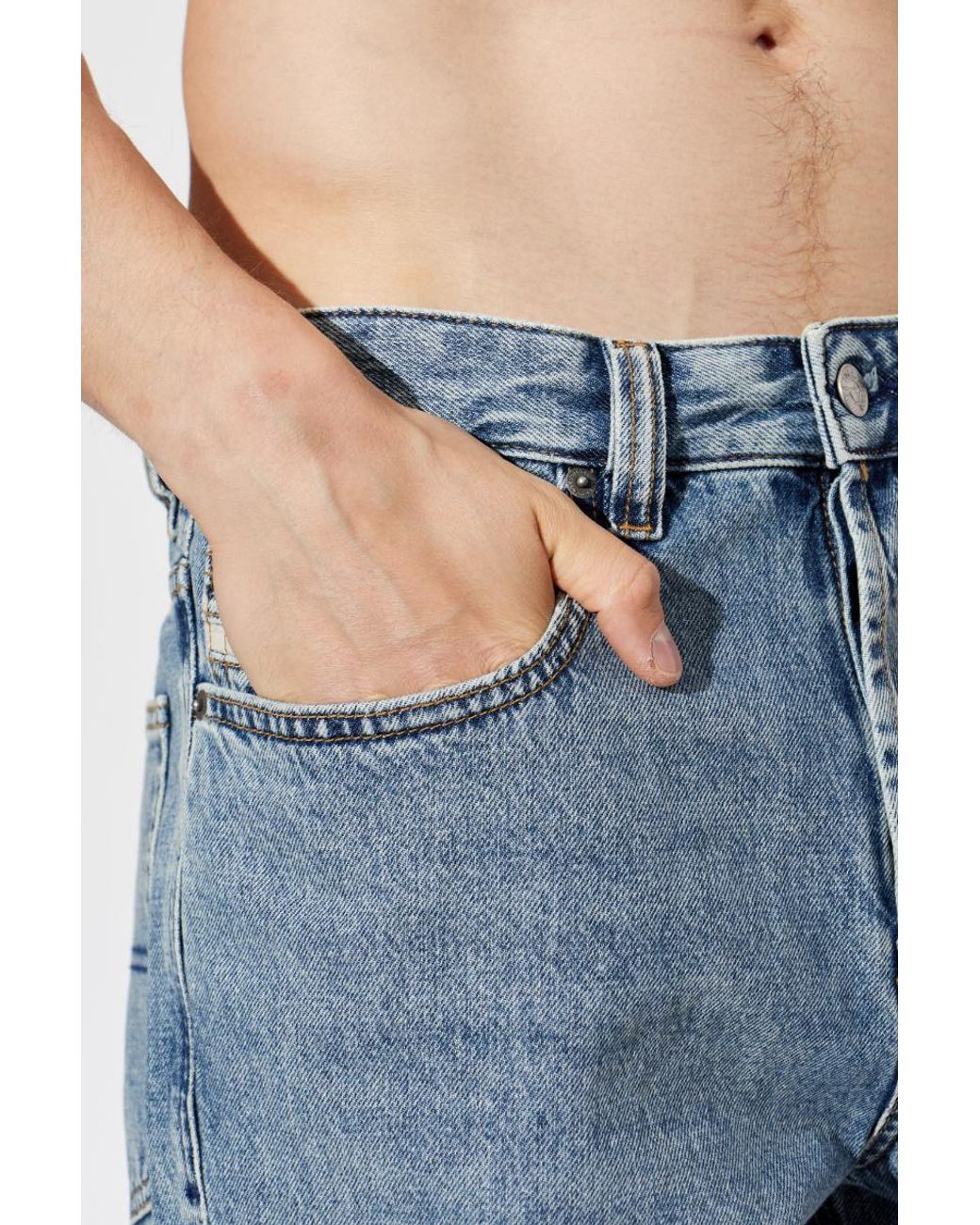DIESEL Blue 2001 D Macro Straight-Leg Jeans for men