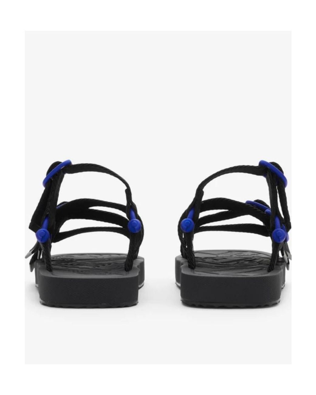 Burberry Blue Nylon Strap Sandals for men