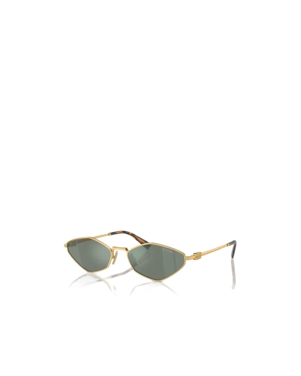 Miu Miu White Geometric-Frame Sunglasses