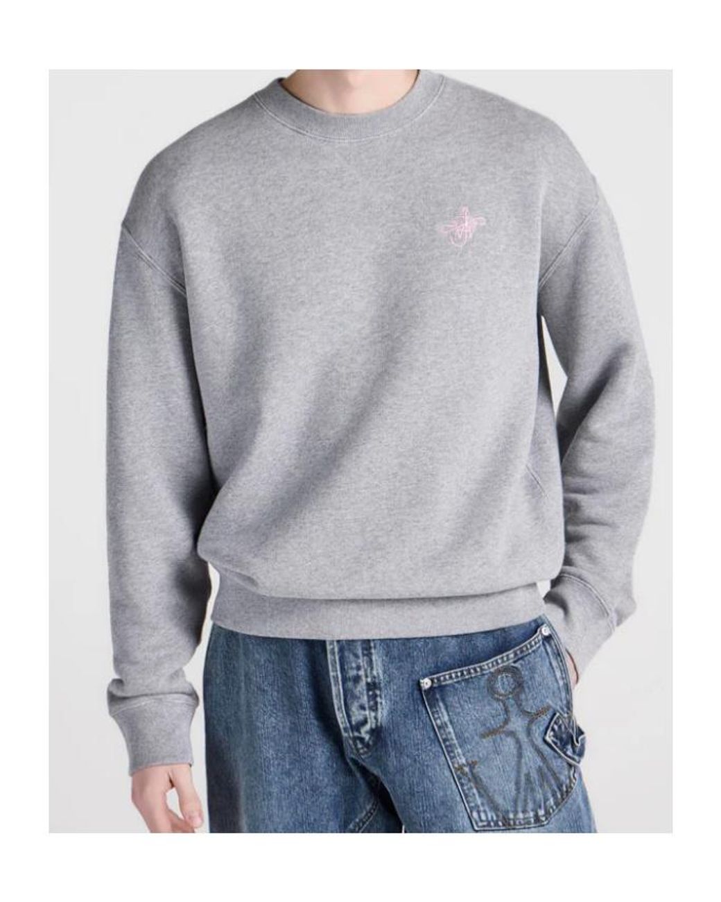 J.W. Anderson White Jw Anderson Ribbon Anchor Sweatshirt for men