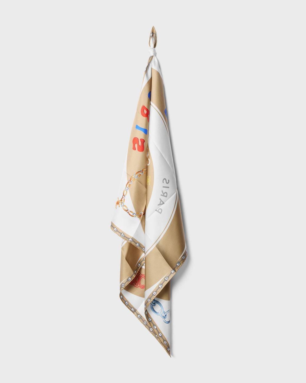 Céline White Bullseye Foulard, 90