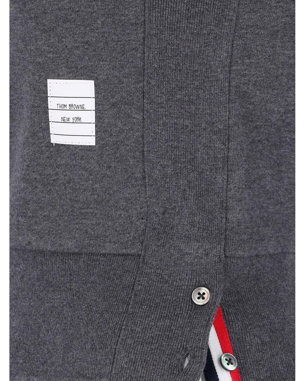 Thom Browne Gray Classic Loopback 4-Bar Sweatshirt