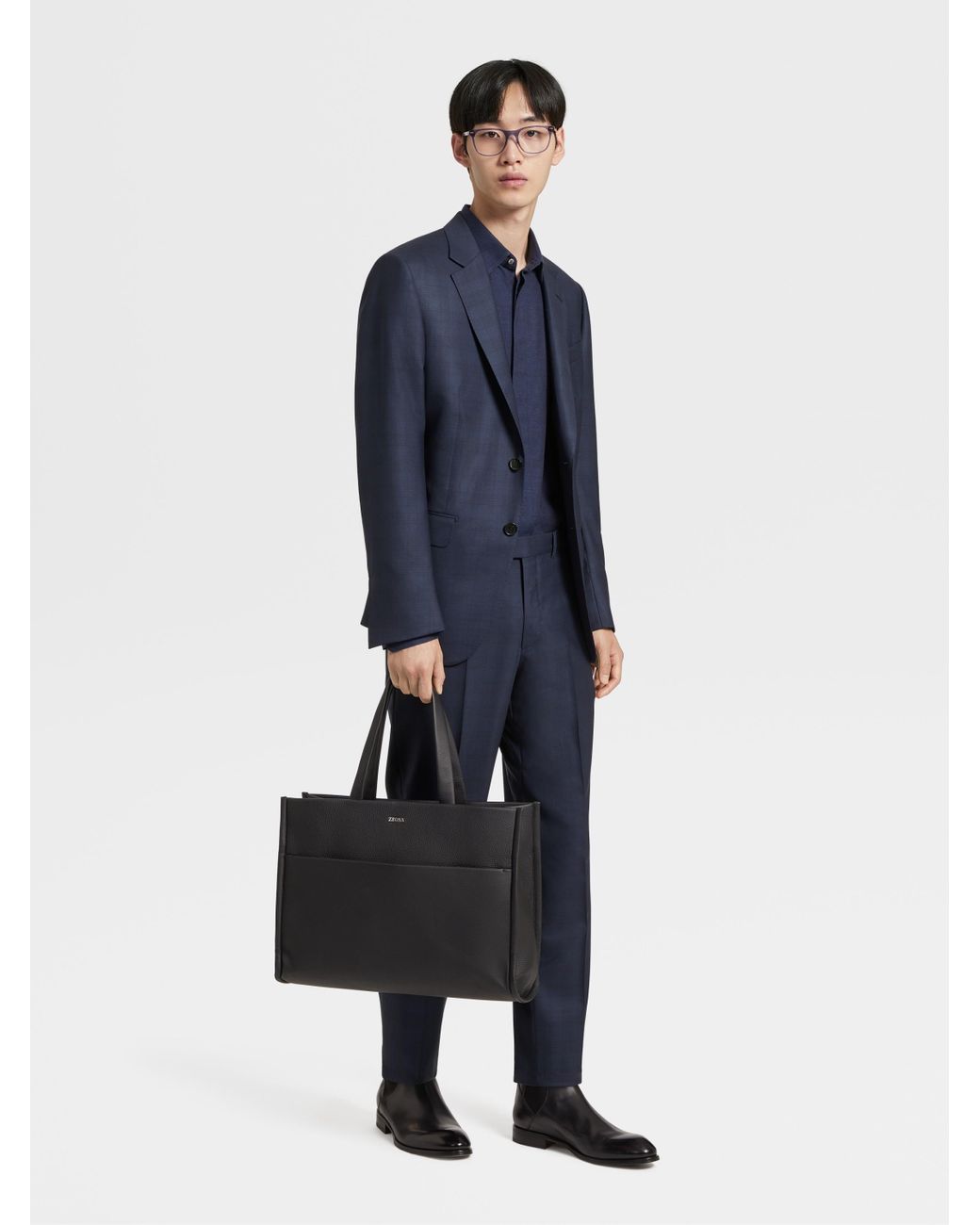 Zegna Blue Centoventimila Single-Breasted Suit for men