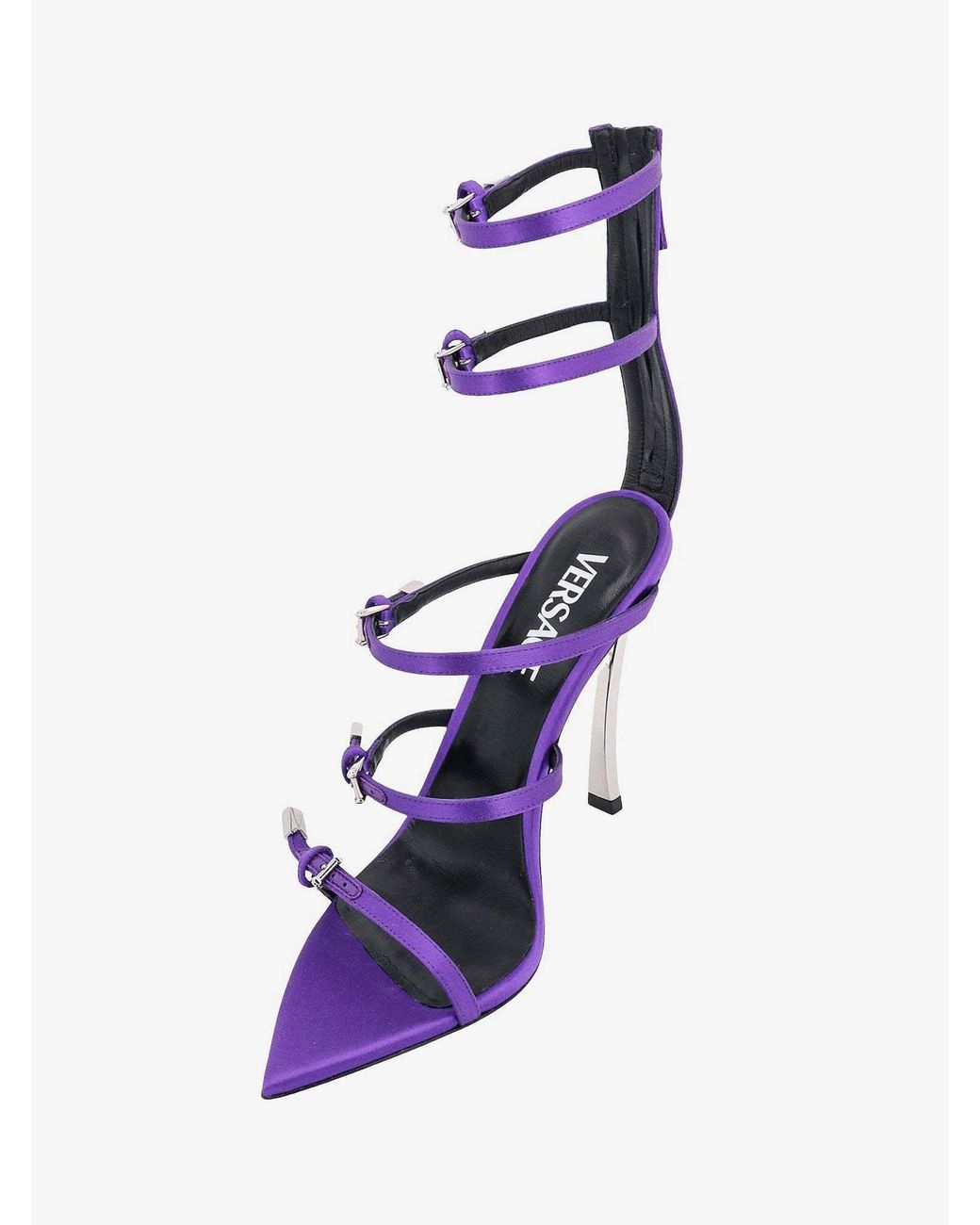 Versace Blue Pin-Point Buckle-Strap Fastened Sandals