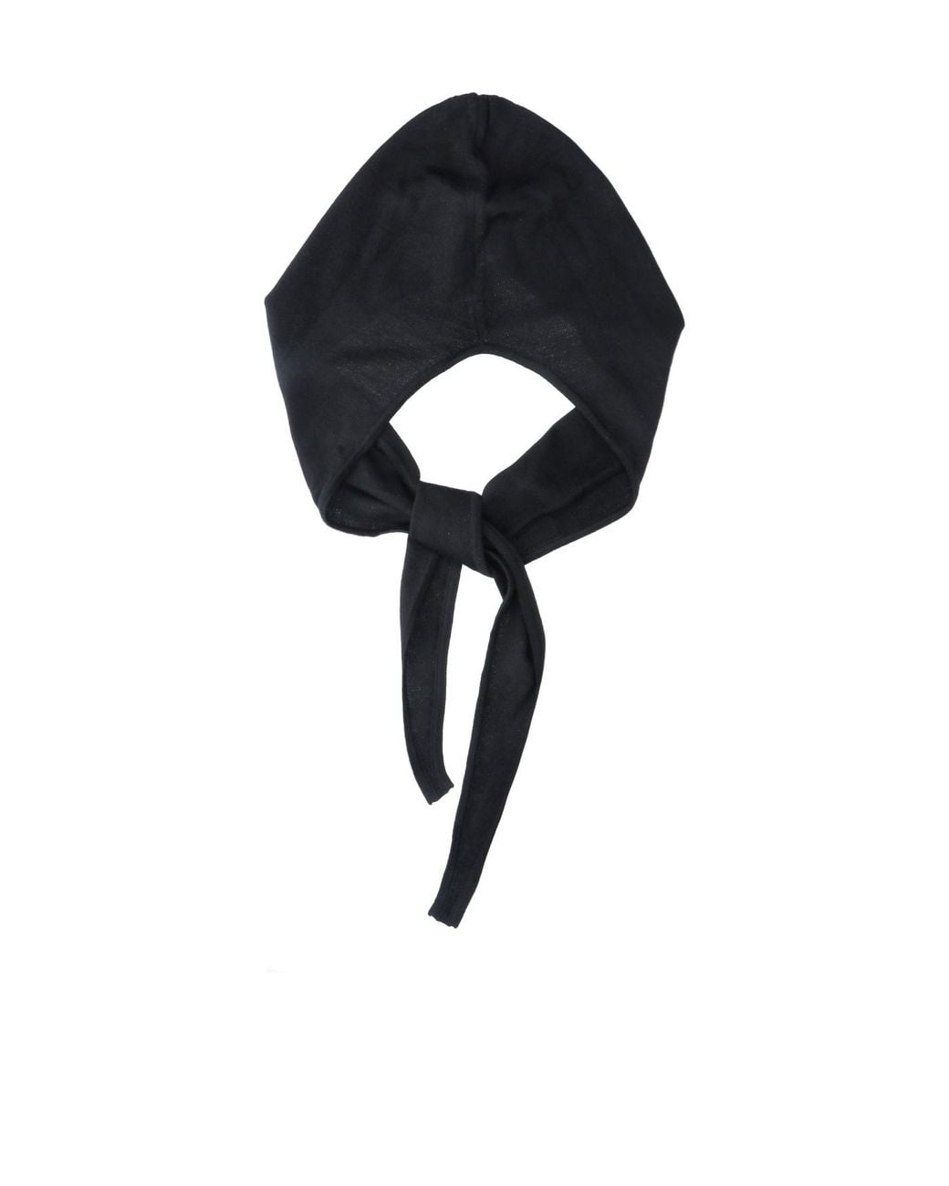 Lemaire Black Tie-Up Hood Hat