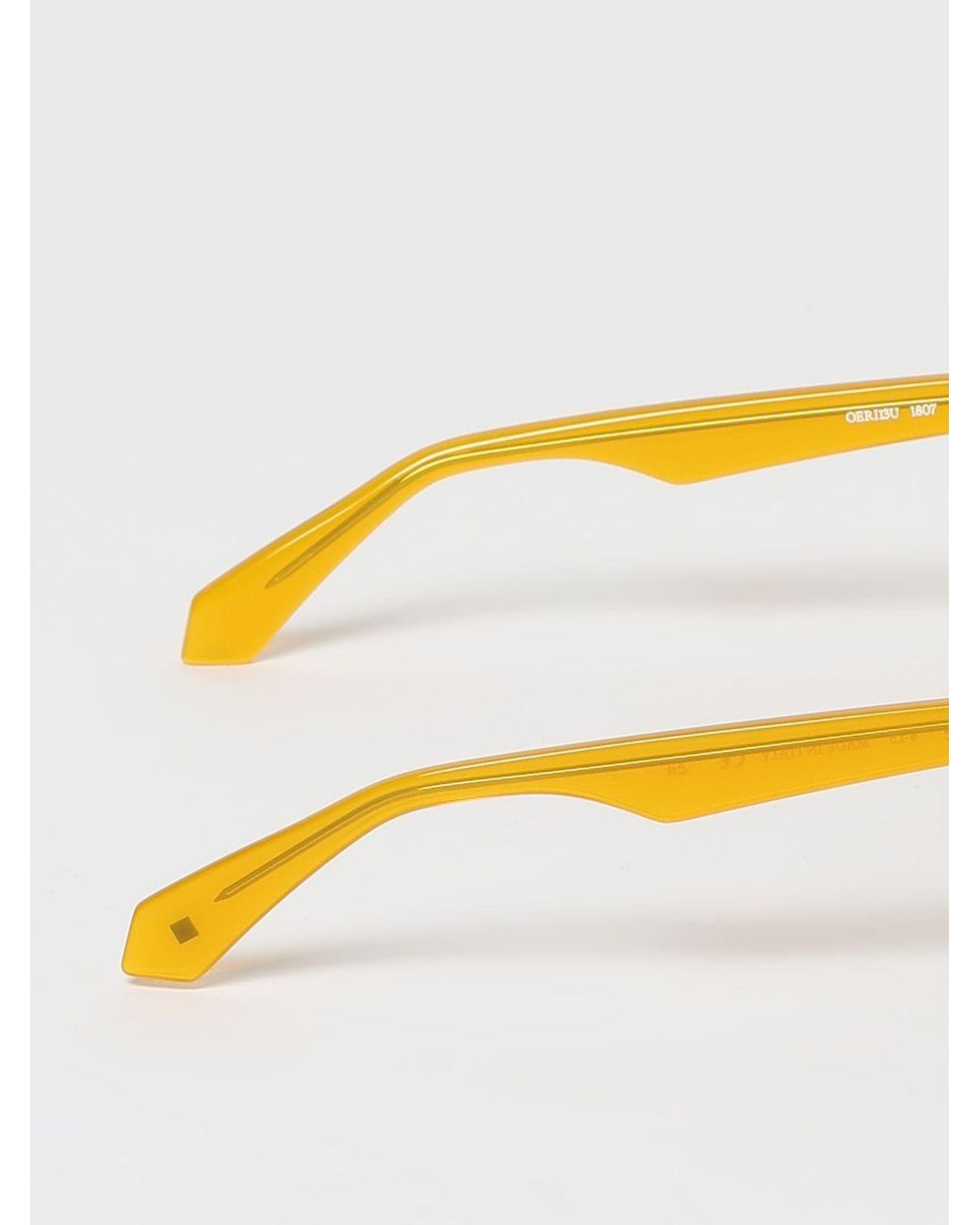 Off-White c/o Virgil Abloh Yellow Full Frame Sunglasses for men