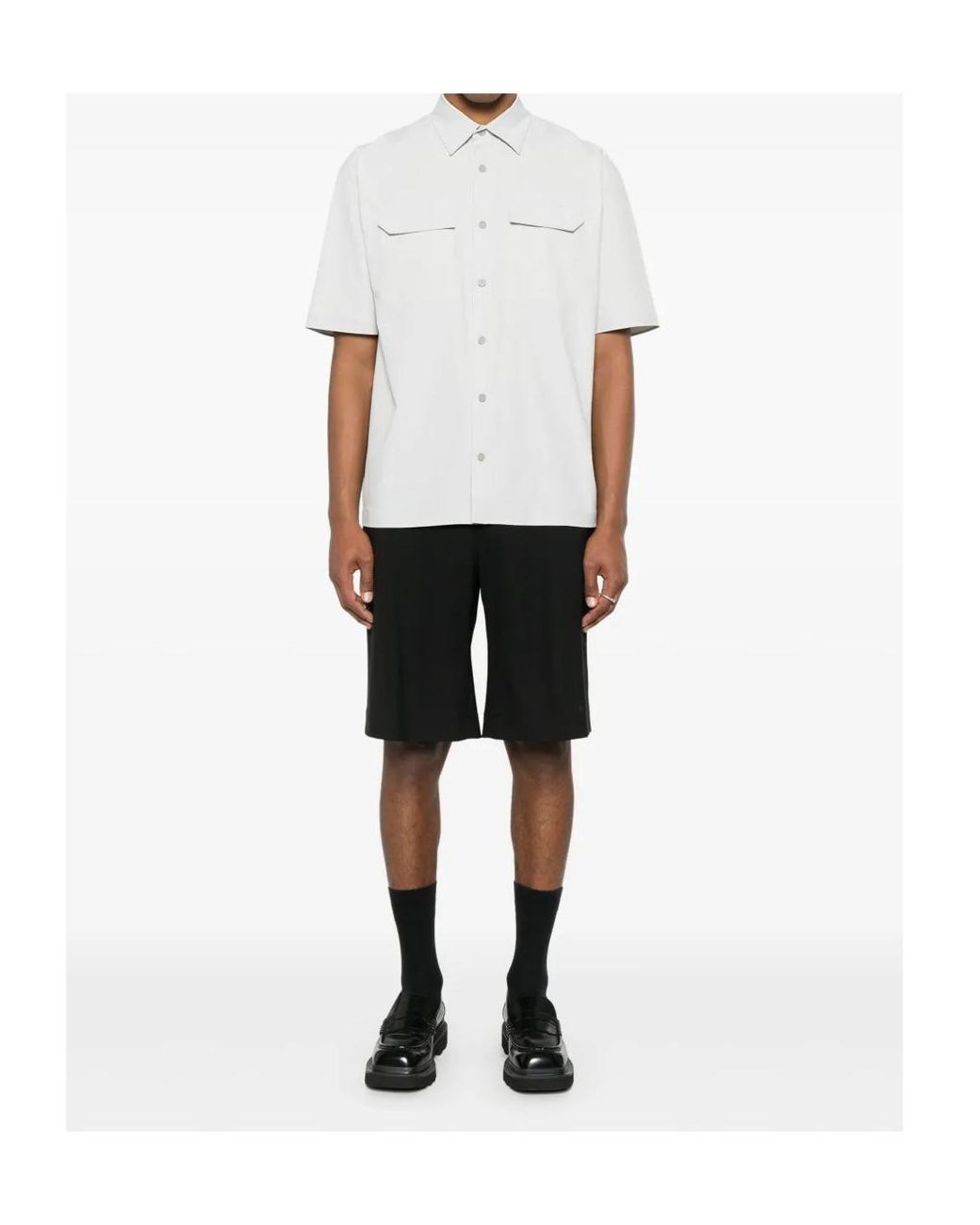 Herno White Short-Sleeved Shirt for men