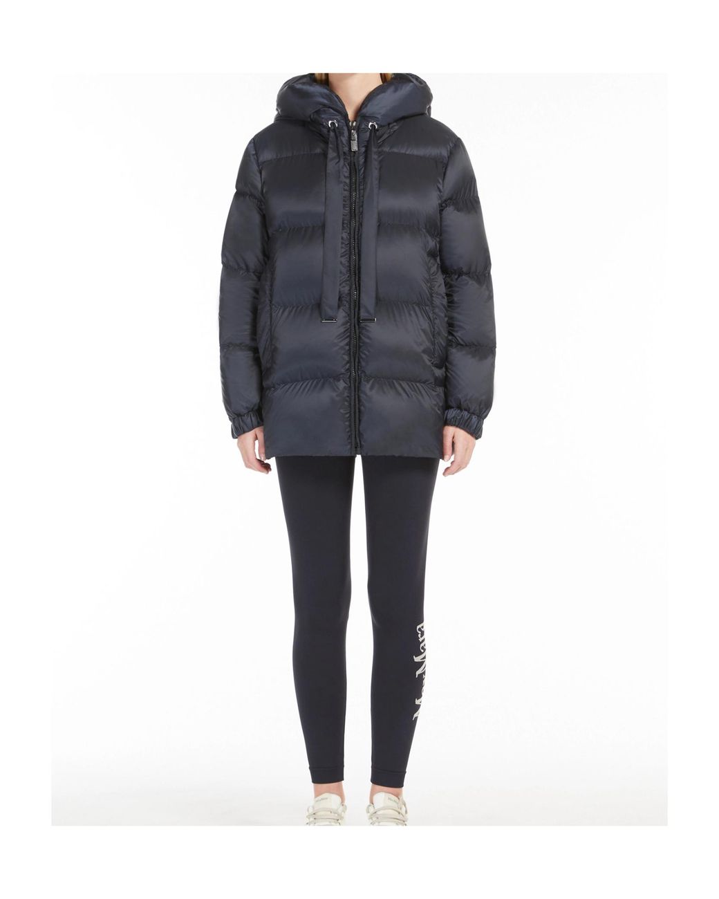 Max Mara Blue The Cube Seia Zip-Up Drawstring Jacket