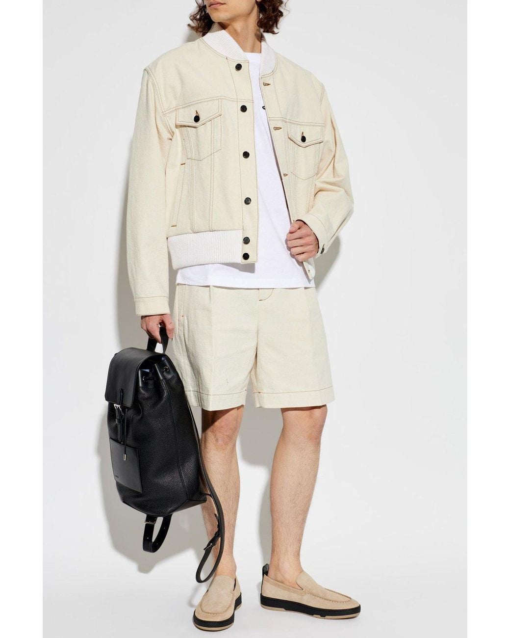 Lanvin Brown Contrast-Sole Loafers for men