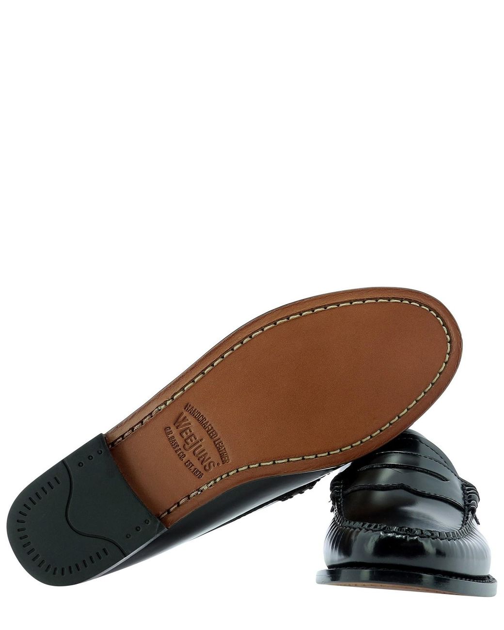 G.H.BASS Black Penny Bar Loafers
