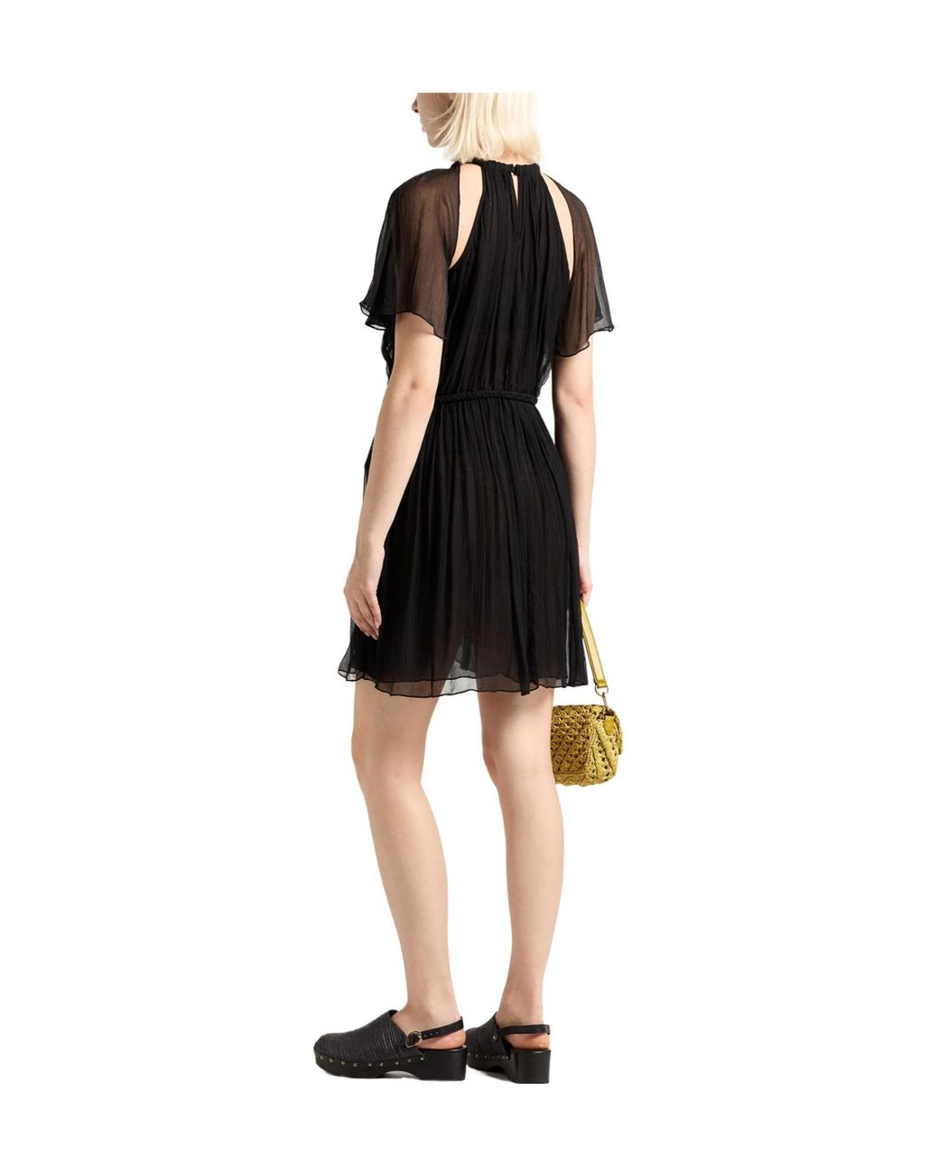 Isabel Marant Black Mini Dress Silk