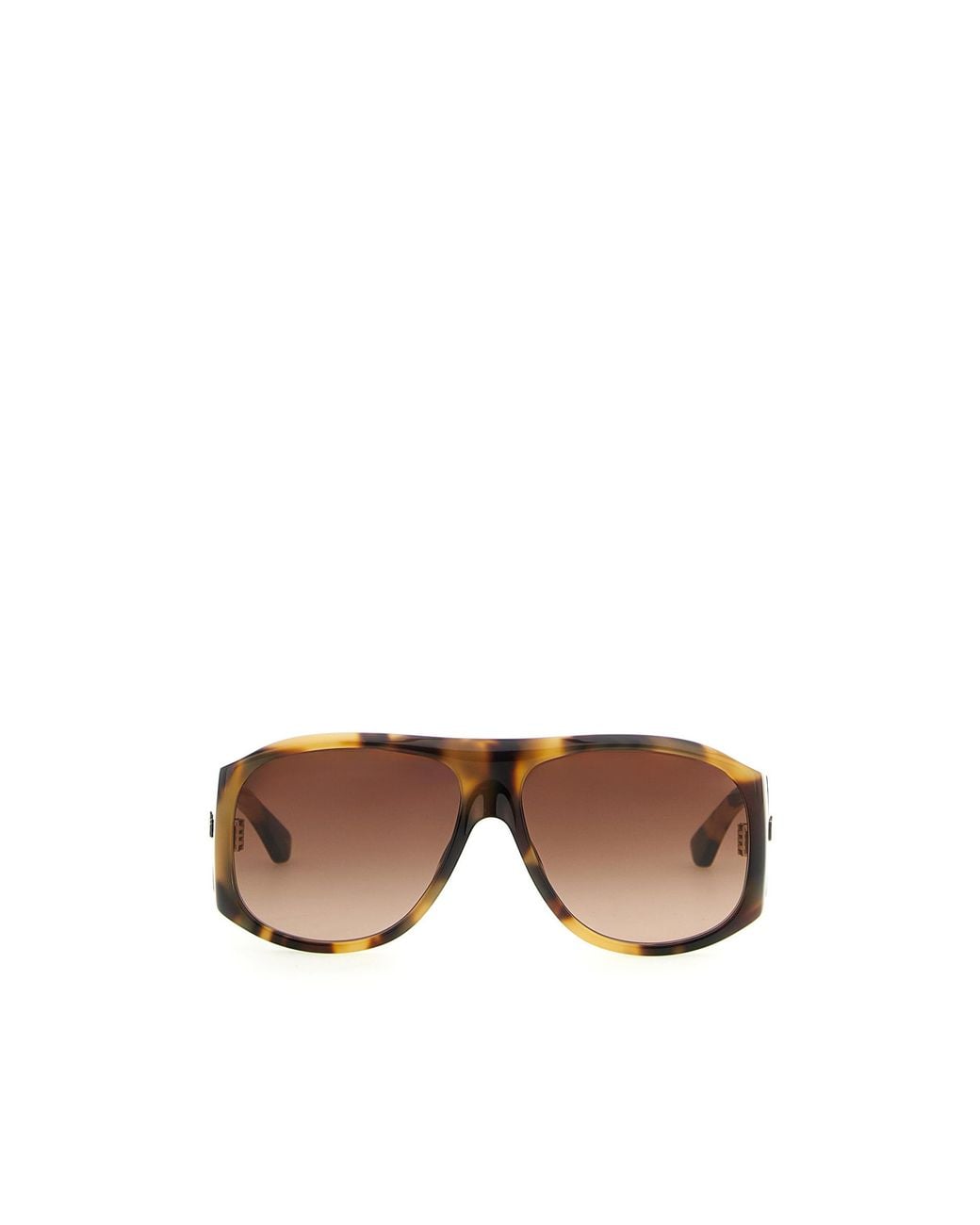 Chloé Brown Chloé Eyewear Pilot Frame Sunglasses