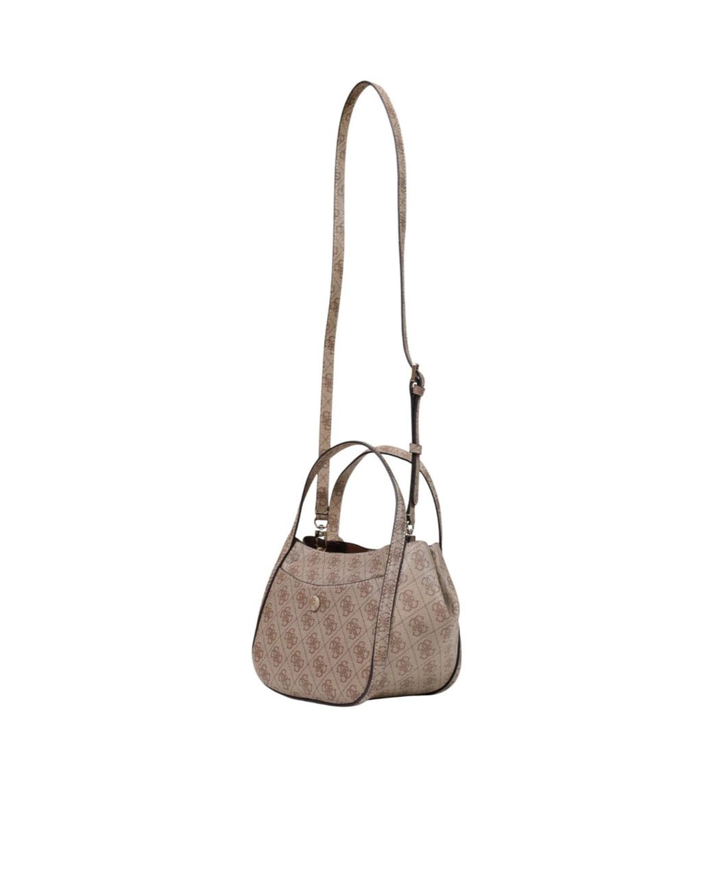 Guess Gray Coleen Monogram-Print Logo-Plaque Tote Bag