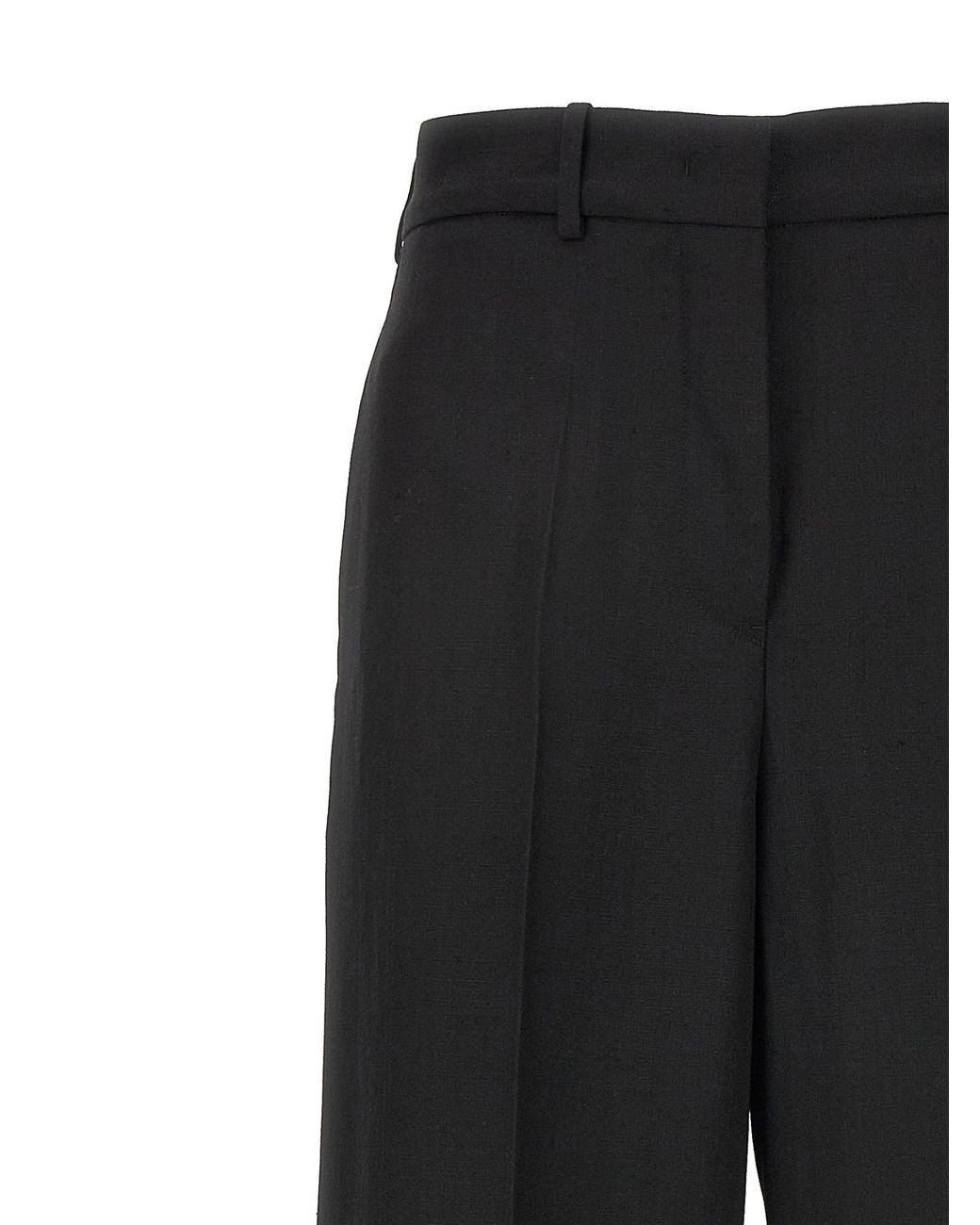Jil Sander Black Straight-Leg Tailored Pants