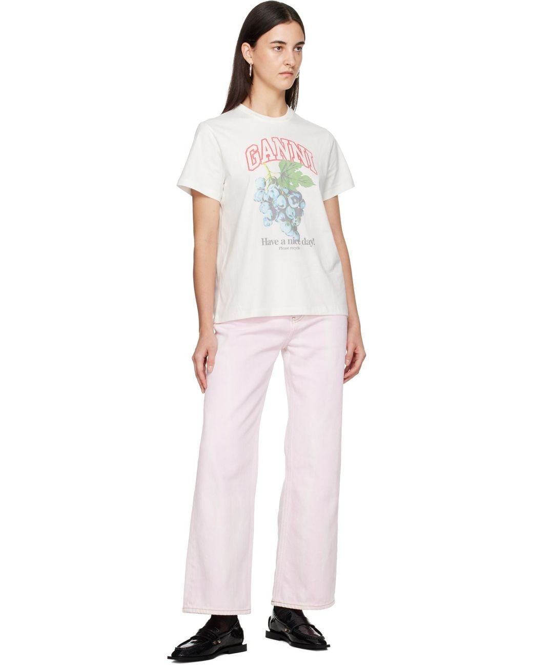Ganni Multicolor Washed Izey Jeans