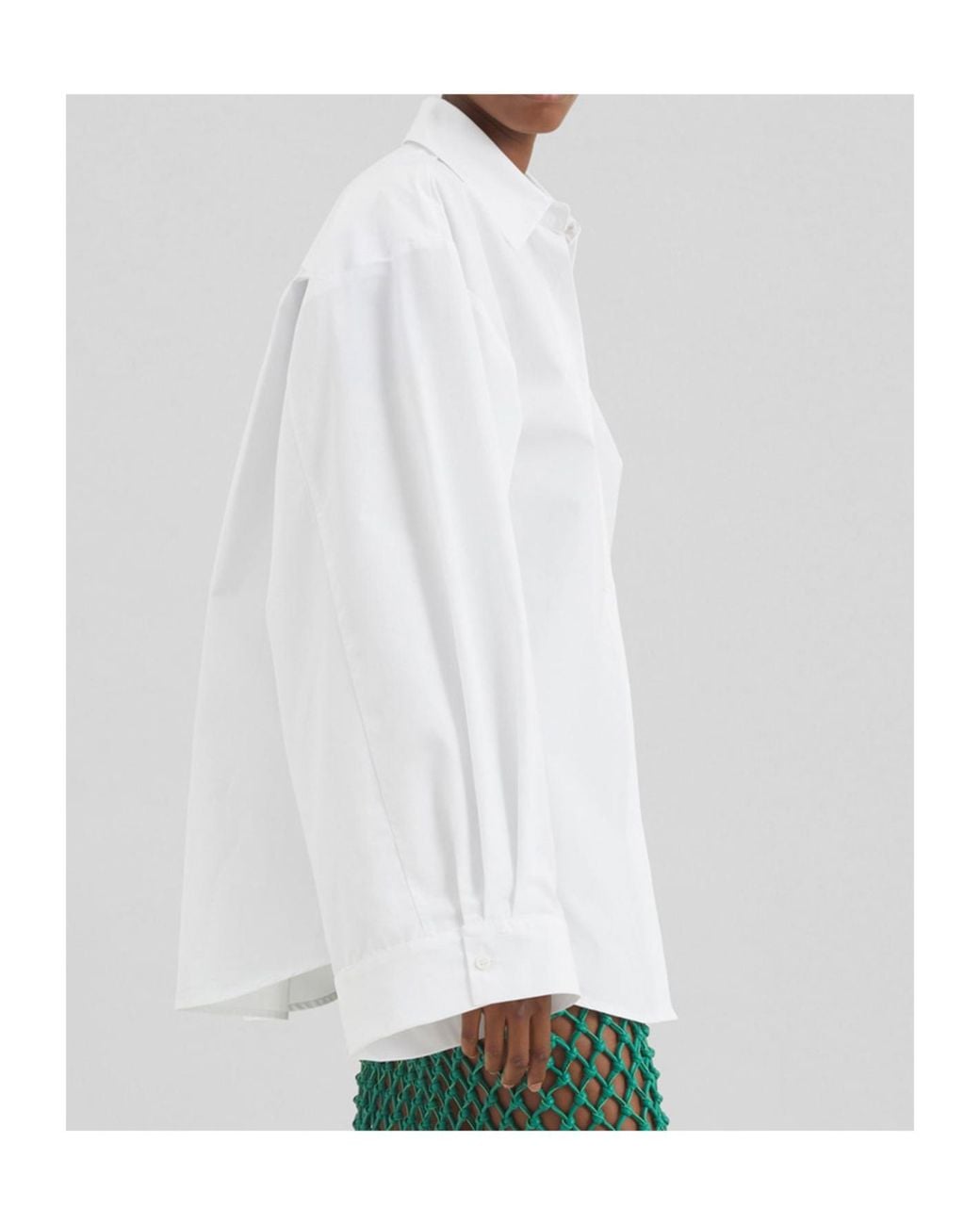 Frankie Shop White Tila Wide-Sleeve Shirt
