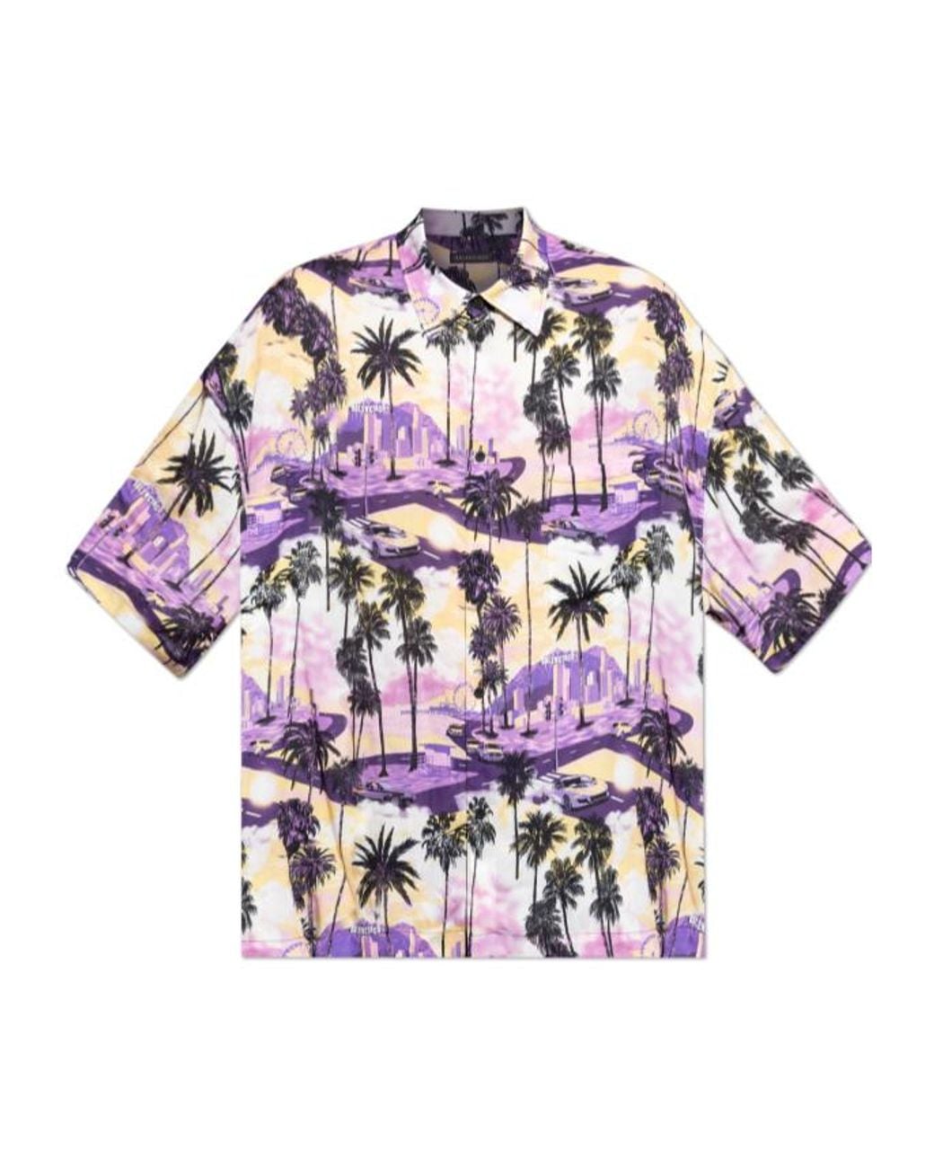 Balenciaga Hawaiian Camp Shirt for Men | Lyst