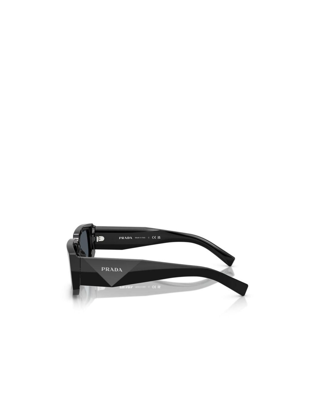 Prada Black Eyewear Rectangular Frame Sunglasses for men