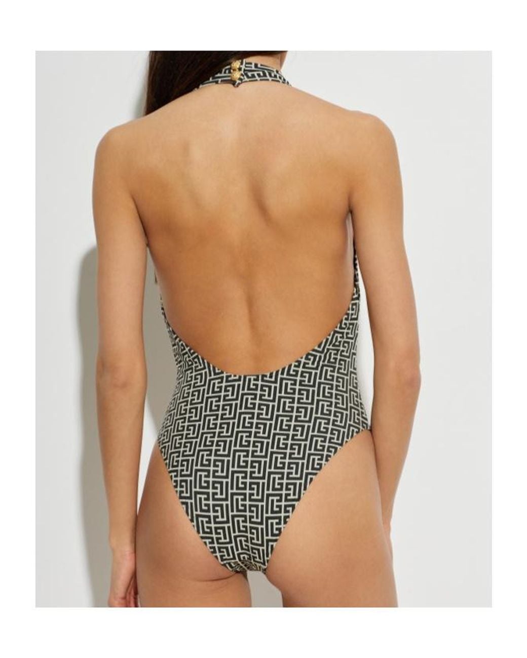 Balmain Gray One-Piece