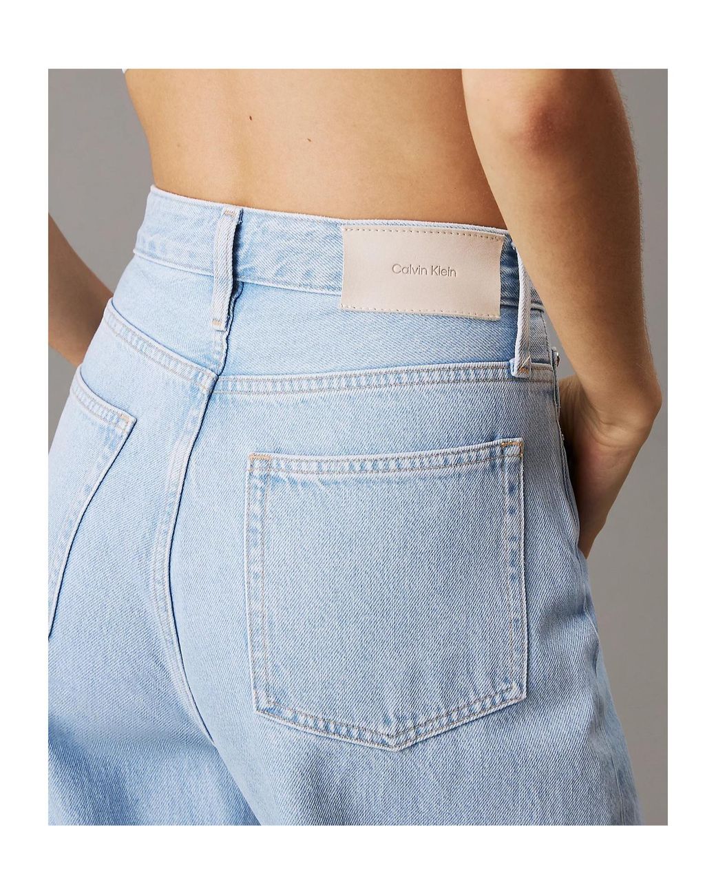 Calvin Klein Blue Wide-Leg Jeans