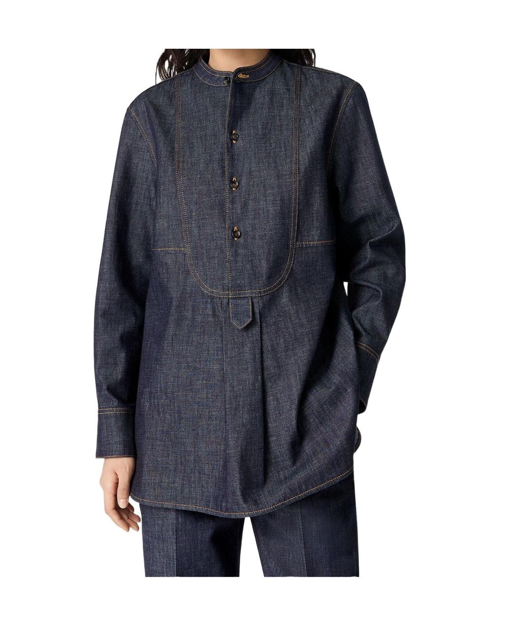 Bottega Veneta Blue Denim Shirt