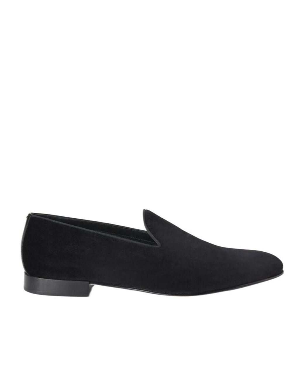 Loro Piana Black Round-Head Casual Shoes for men
