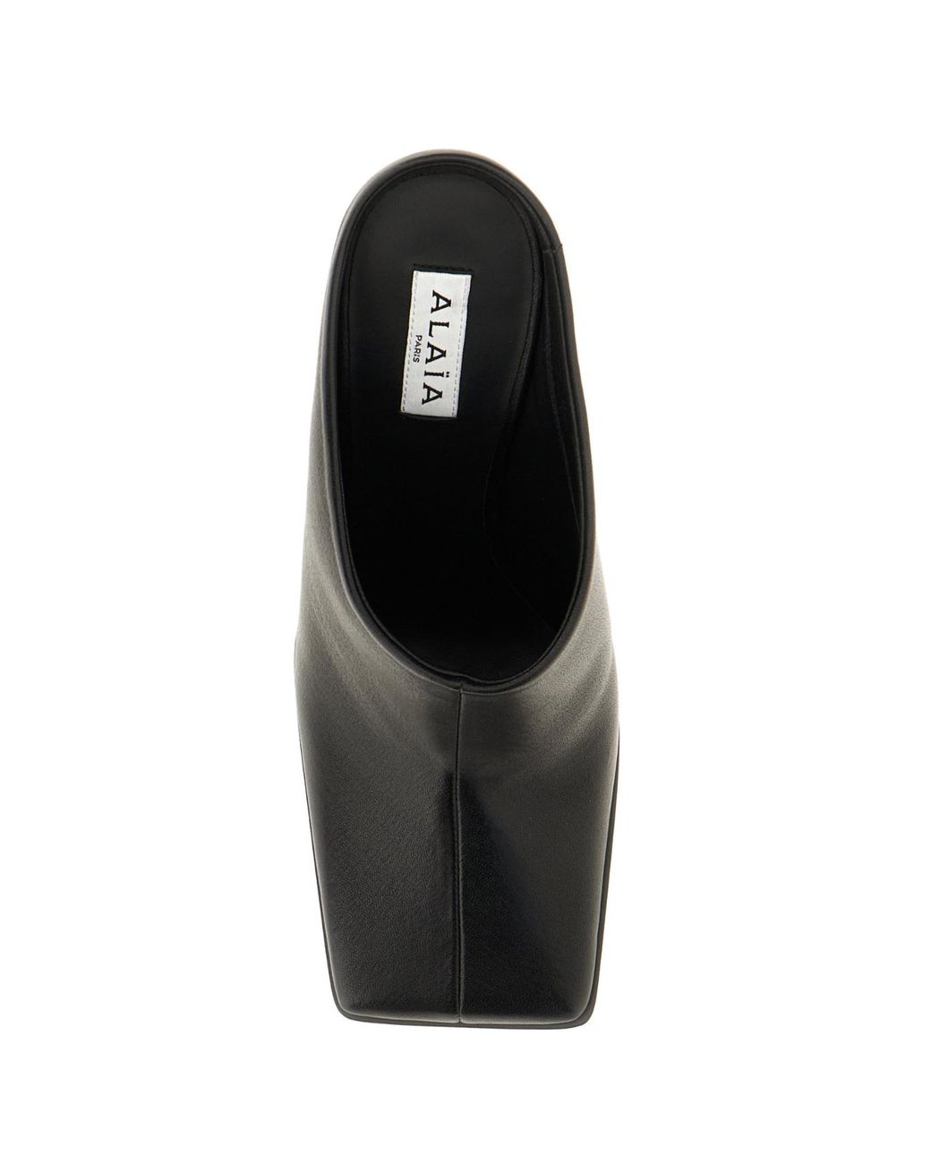 Alaïa Black Alaïa Square-Toe Heeled Mules