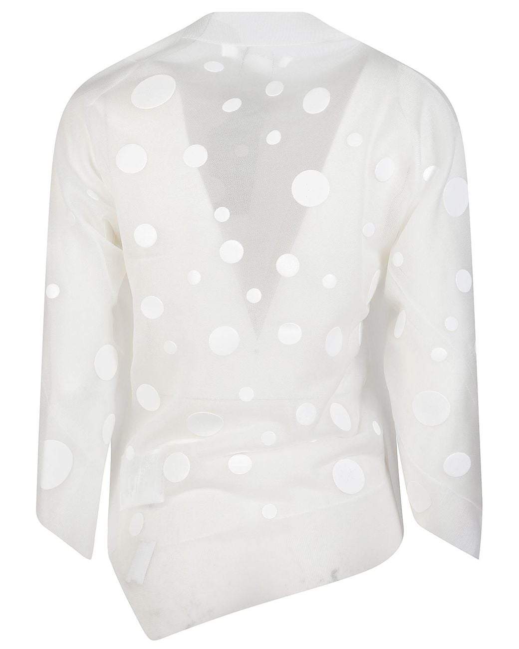 Junya Watanabe White Long-Sleeved Knitwear