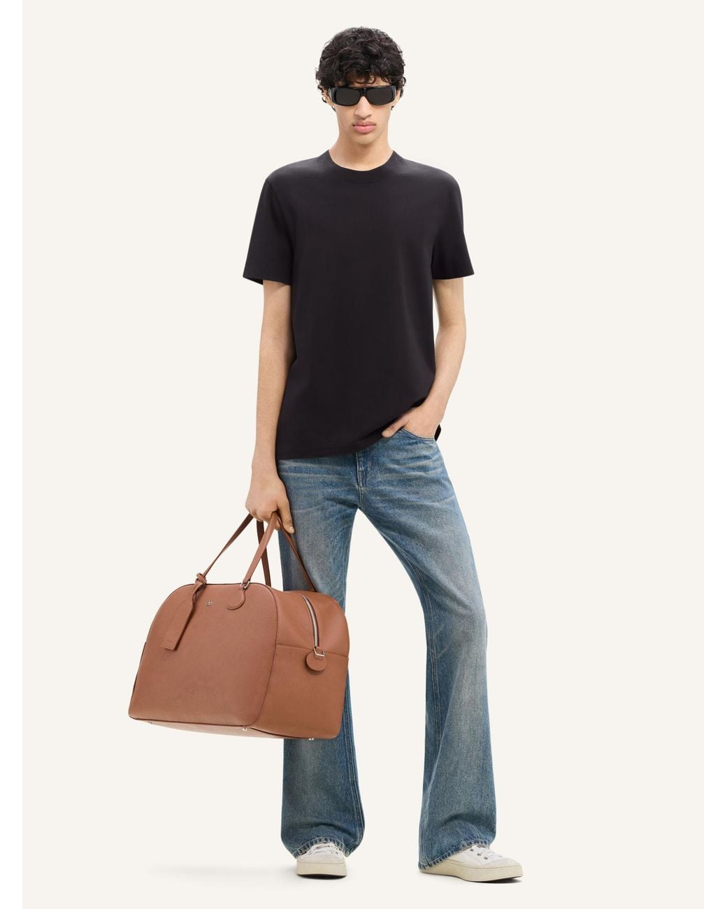 Courreges Black Courrèges Ac Crewneck T-Shirt for men