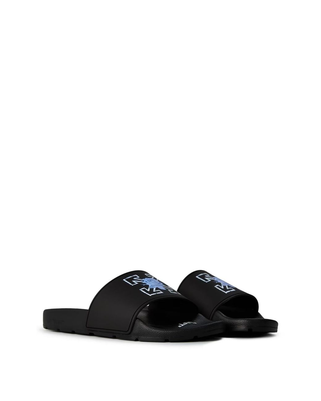 Off-White c/o Virgil Abloh Black Logo Slippers