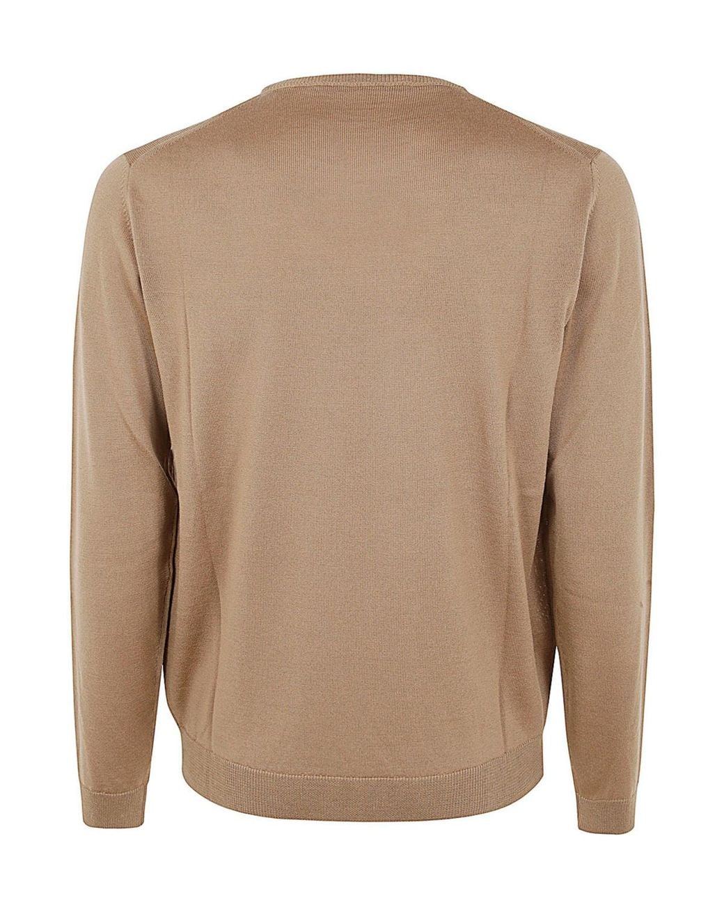 Nuur Brown Round-Neck Pullover for men