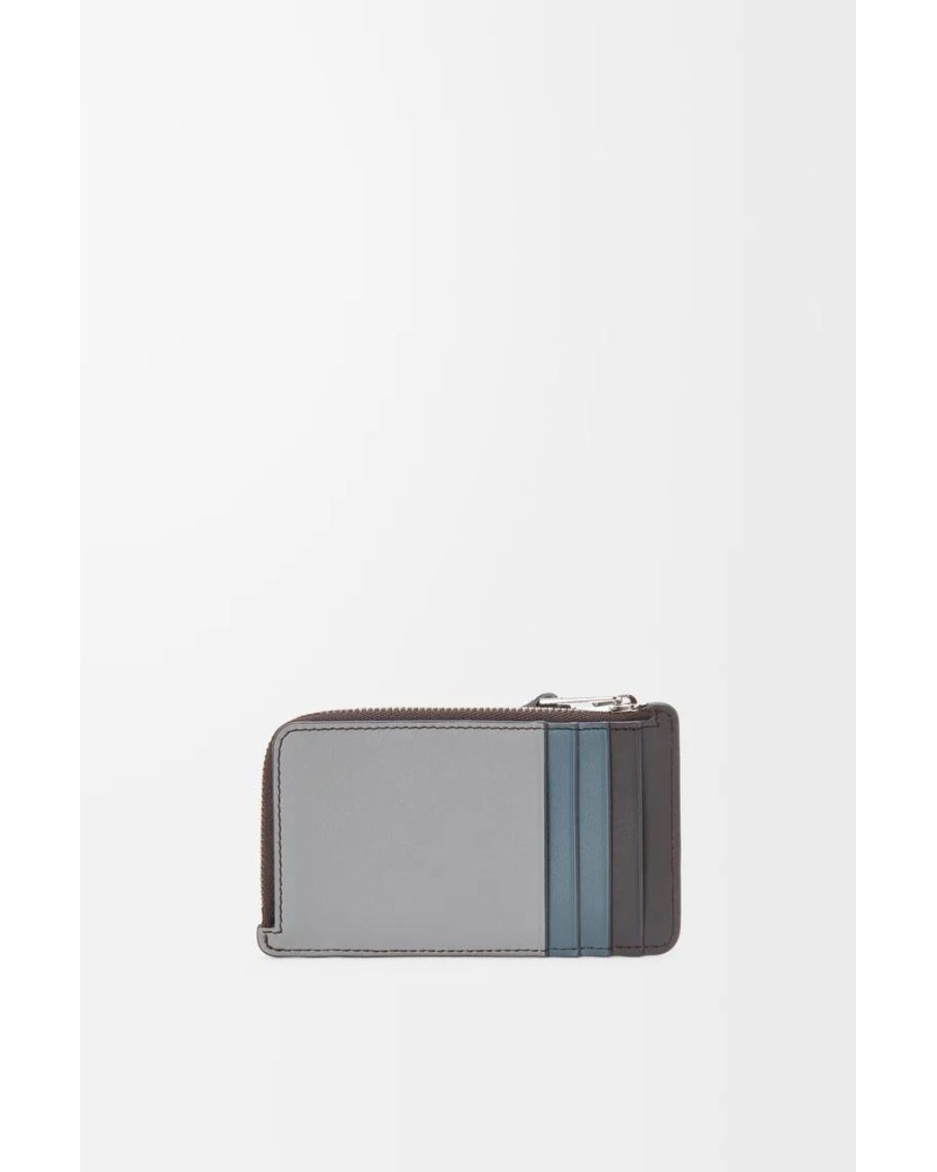 Loewe Gray Puzzle Zipped Coin Card Holder for men