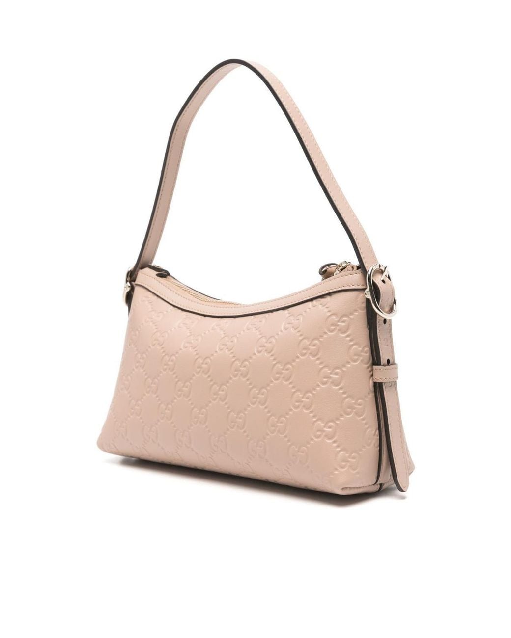 Gucci Pink Cameo Embossed Shoulder Bag