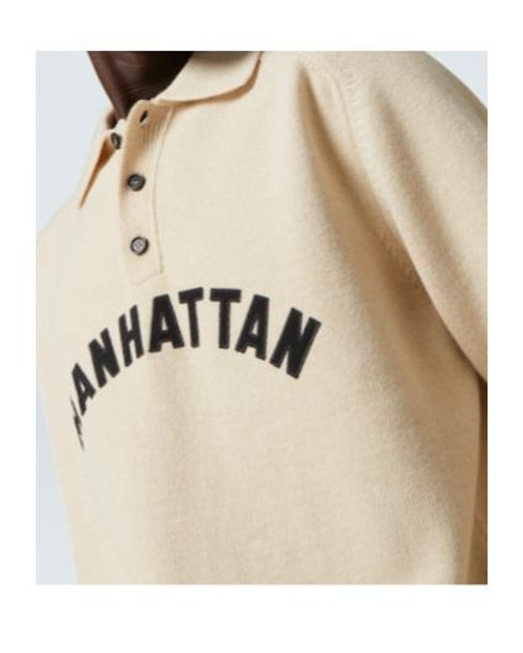 Bode Natural Polo Sweater for men