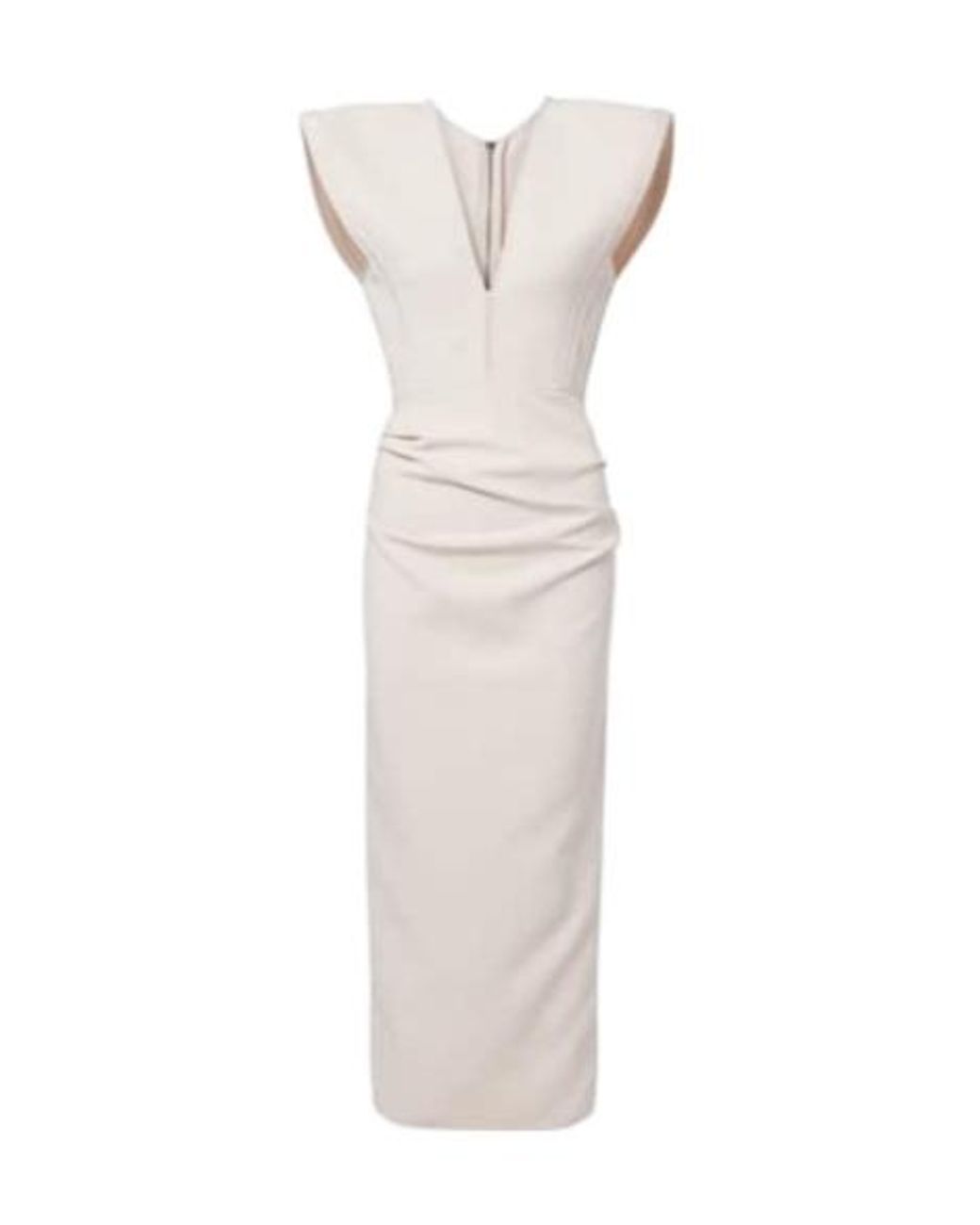 Maticevski White Wingtip Draped Midi Dress
