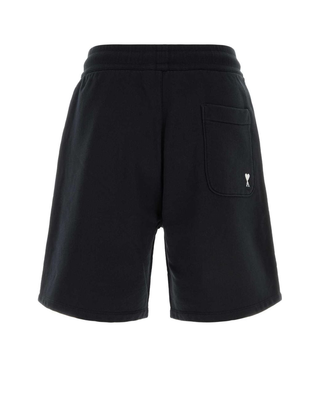 AMI Black Contrasted Track Short for men